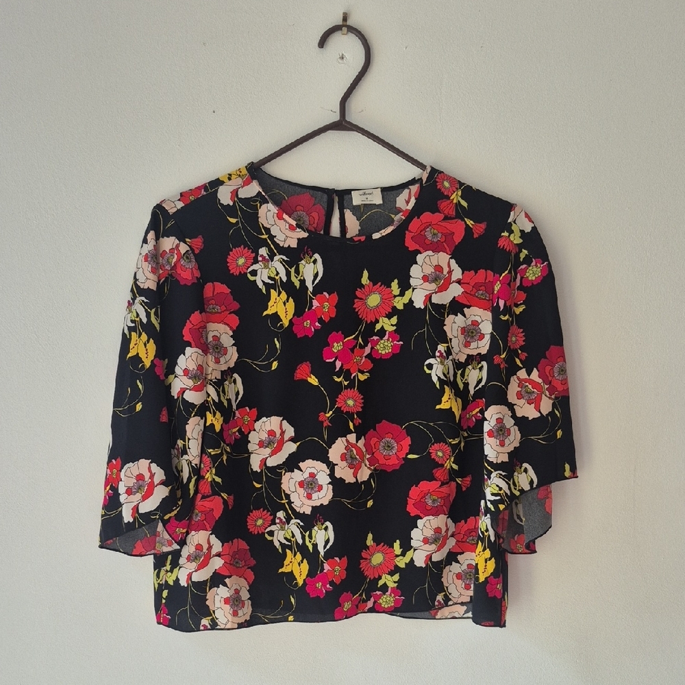 Wilfred Black Floral Blouse